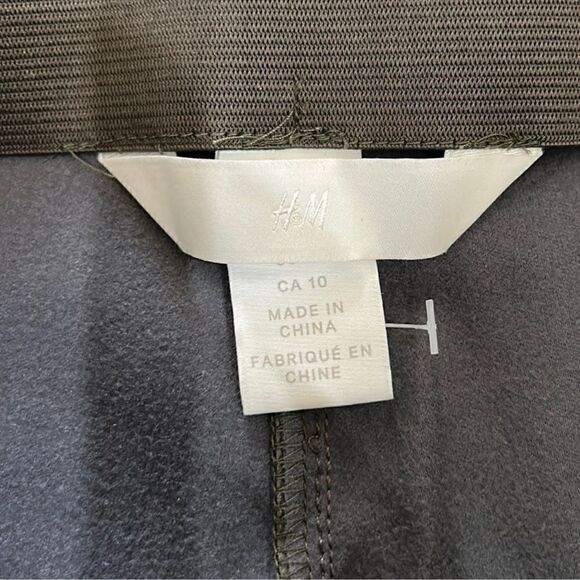 H&M Dark Green Faux Leather LeggingsPants(Size 10) - Picture 6 of 6